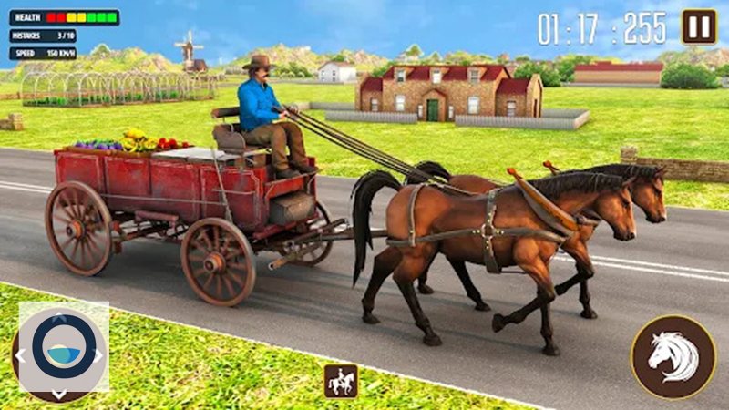 game horse riding - Làm chủ điều khiển tốc độ