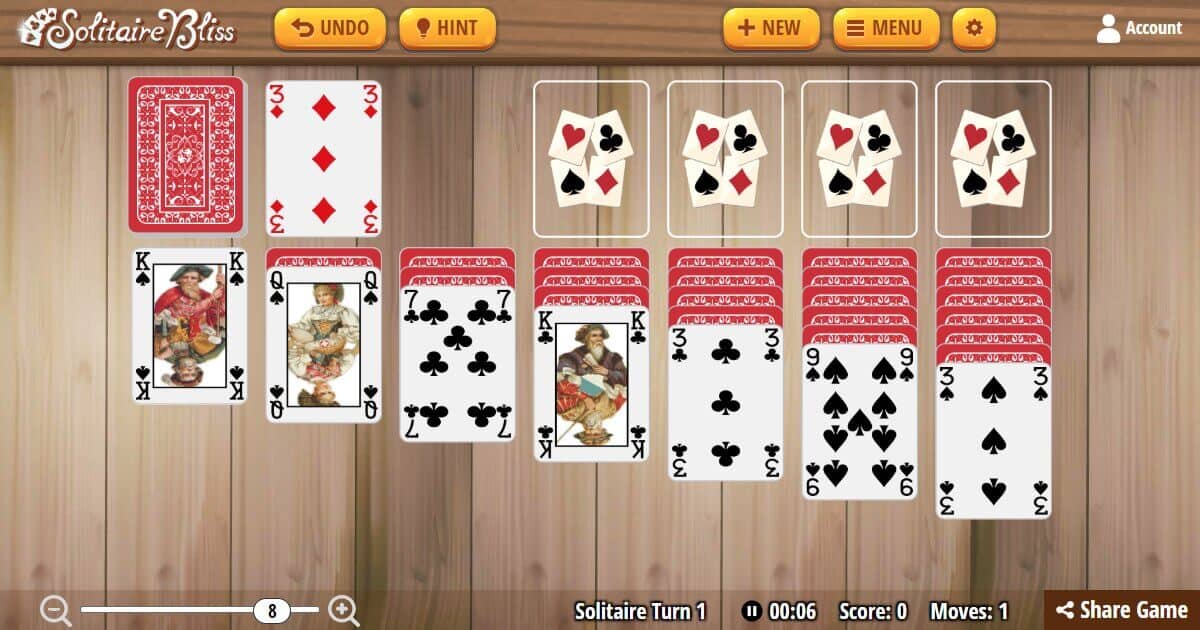 game solitaire - Quy tắc rút bài và nhịp độ chơi