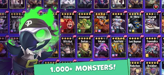 game monster - Đặc trưng lối chơi kết hợp sưu tầm – chiến thuật